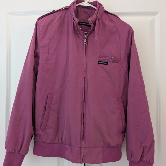 Bright Pink Members Only Jacket - Women's Size M - Picture 1 of 9